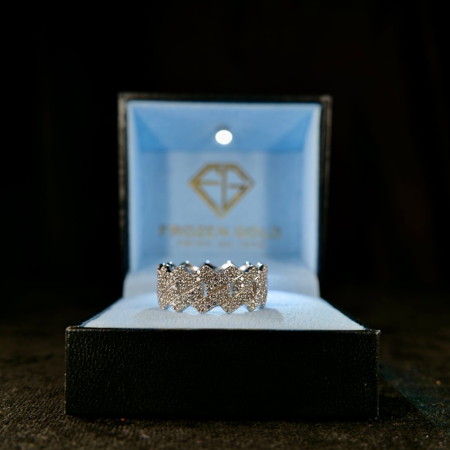 Miami Cuban Link Ring 10mm WG - Frozen Gold Jewellers