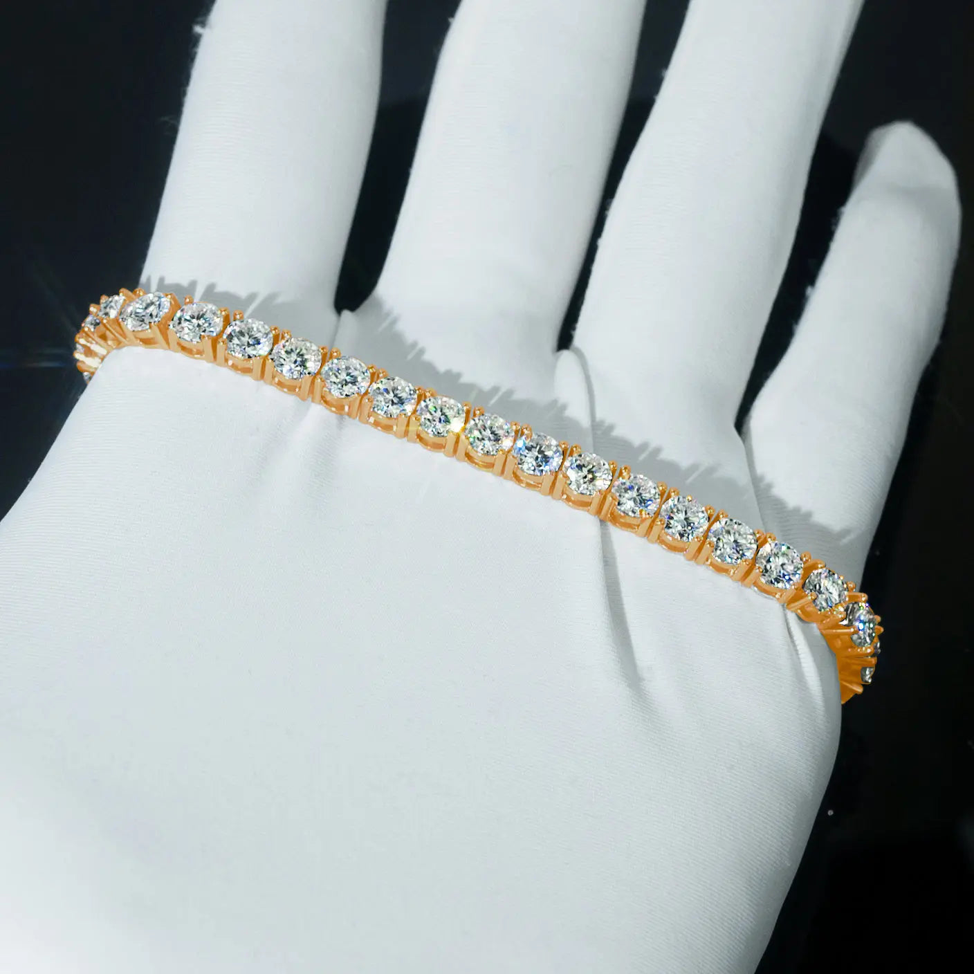 CLASSIC TENNIS BRACELET | 5MM Frozen Gold Jewellers