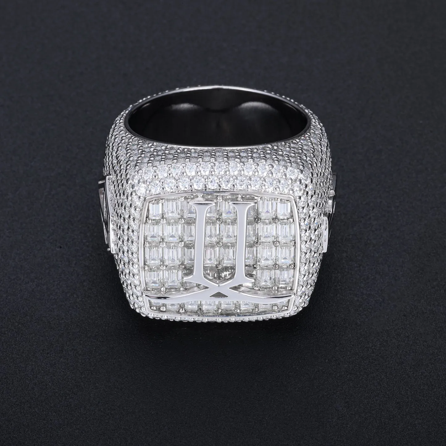 Monogram signet · full pavé