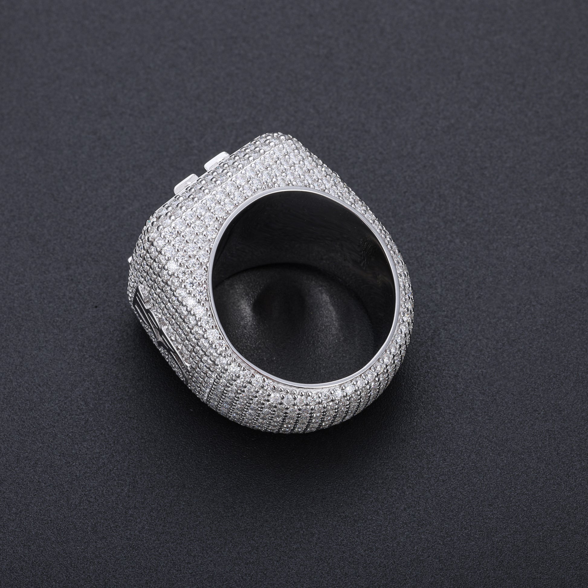 Floating Logo Bust Down Champions Ring Middle - Frozen Gold Jewellers