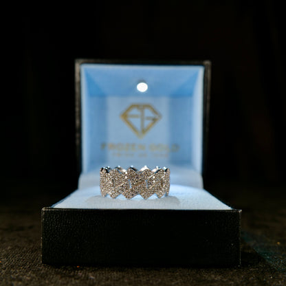 Miami Cuban Link Ring 10mm WG - Frozen Gold Jewellers