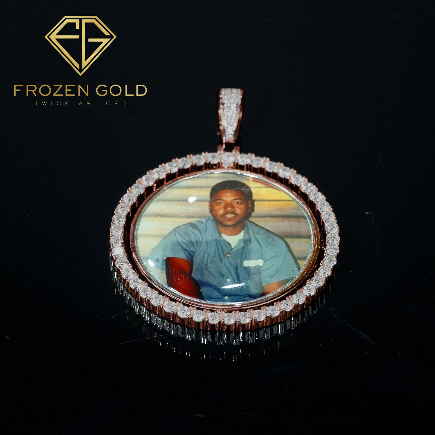DOUBLE-SIDED ROTATING CUSTOM PICTURE PENDANT | 1.5"-3"