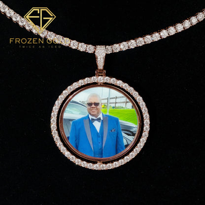 DOUBLE-SIDED ROTATING CUSTOM PICTURE PENDANT | 1.5"-3"