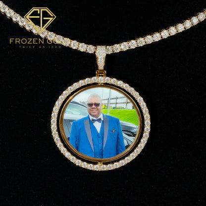 DOUBLE-SIDED ROTATING CUSTOM PICTURE PENDANT | 1.5"-3"