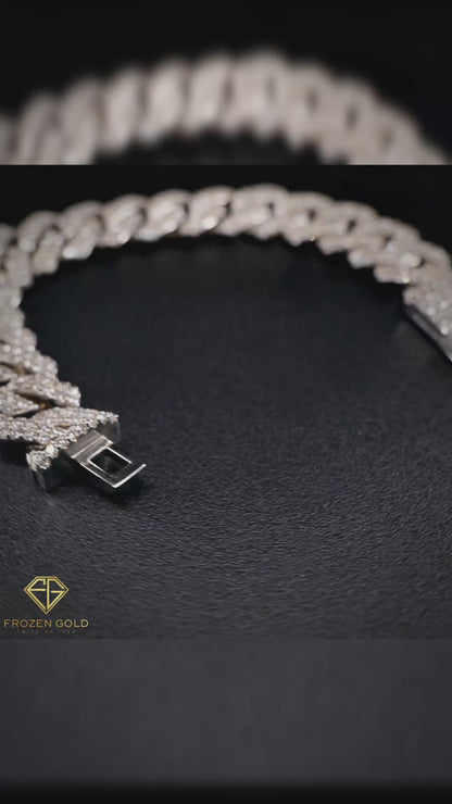 MIAMI CUBAN LINK BRACELET | 15MM PRONG SET