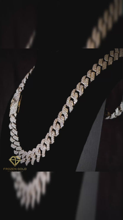 MIAMI CUBAN LINK CHAIN | 15MM PRONG SET | OPTIONAL CUSTOM CLASP